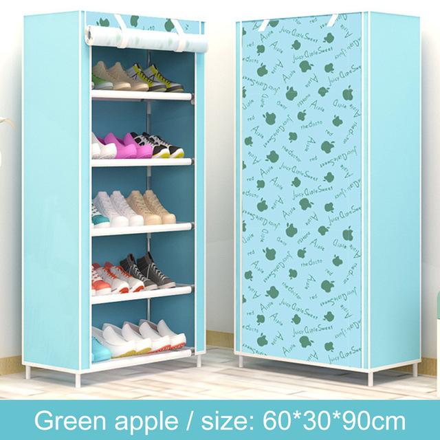 minimalist creative fresh non-woven fashion home shoes cabinet shoes closet shoes organizer assembly furniture shoes rack