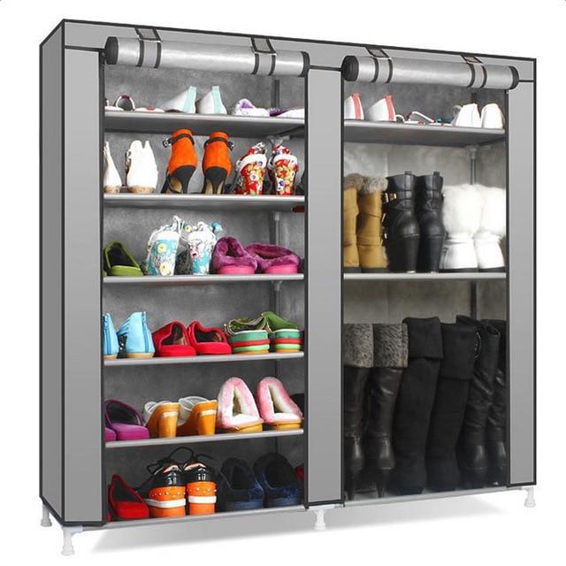 6-Layer Double Row Shoe Rack Home Storage